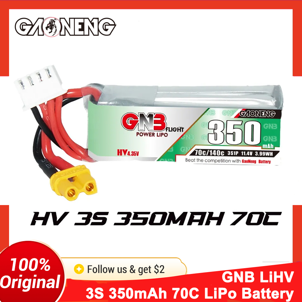 가오넝 GNB 350mAh 3S 70C 리포 배터리 1 - Fpv Drone Goggles 리뷰 및 가격